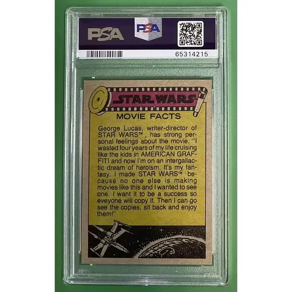 Star Wars 1977 A Quizzical Threepio! #126 PSA 7 CERT#65314215 - Picture 2 of 12